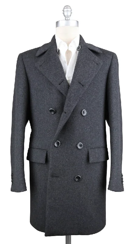 Kiton Gray Coat - 36 US / 46 EU Monochromatic Office Style