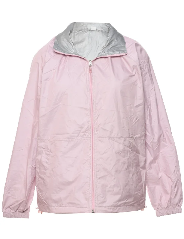 Pale Pink Nylon Jacket - M Refined Men's Classic 