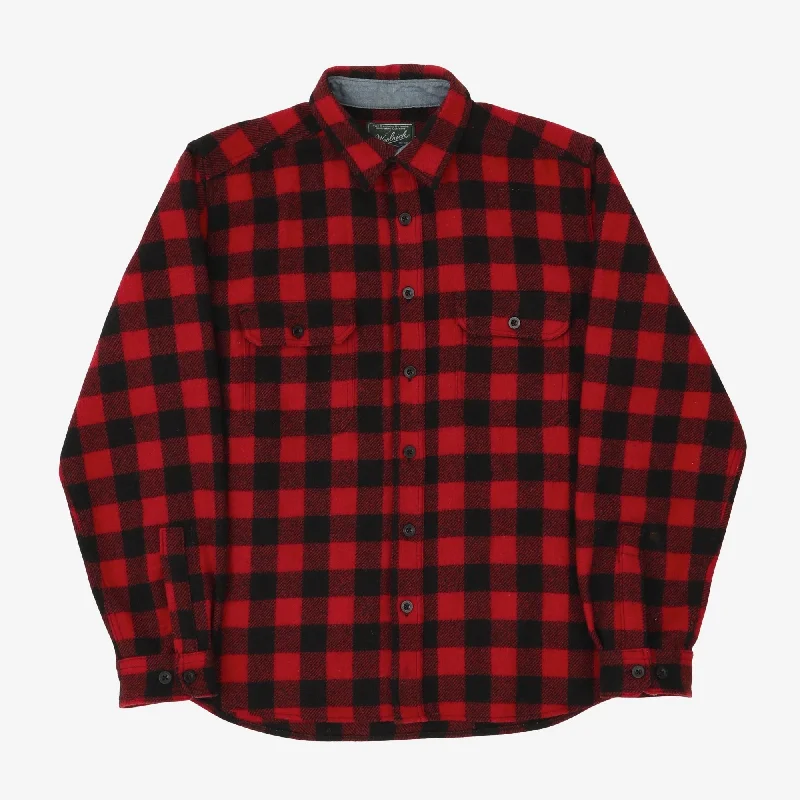 Buffalo Check Work Shirt Tough Men's Tactical