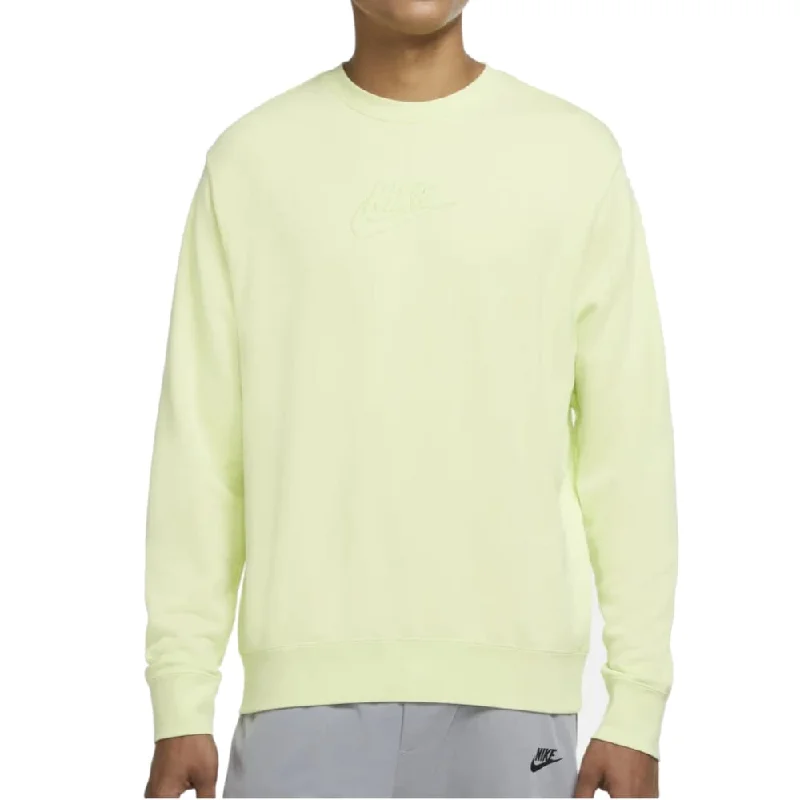 Nike Sportswear Essentials+ French Terry Crew Sweatshirt Yellow  DD4664-736 Men's Confident Men's High