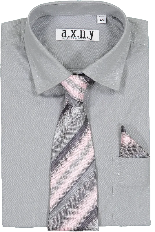 055-Grey Polished Men's Satin