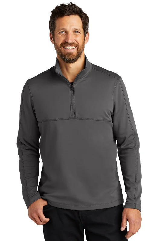 Port Authority Mens Smooth Fleece 1/4 Zip Jacket - Graphite Grey Tough Men's Military