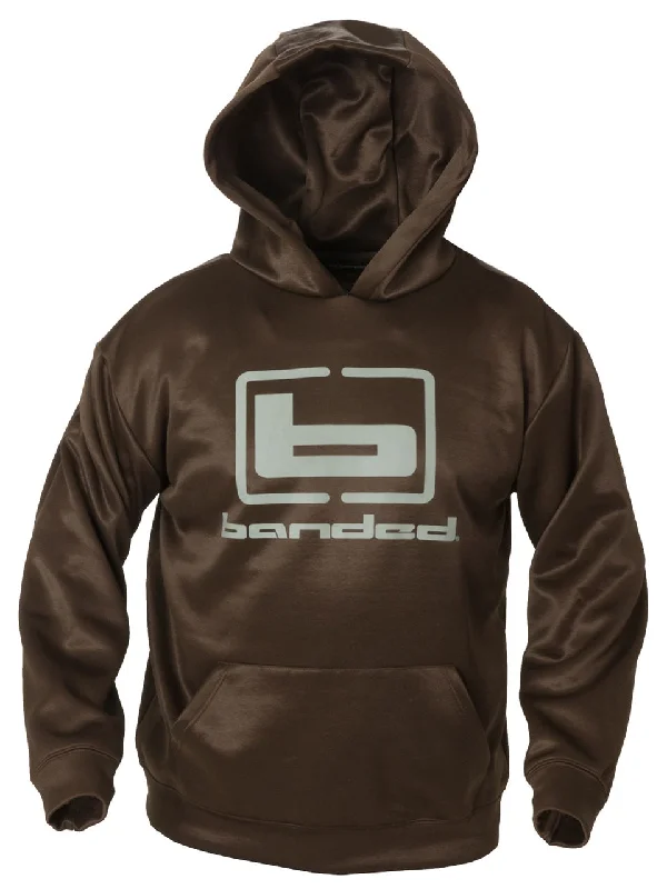 Banded Logo Hoodie Sophisticated Men's 