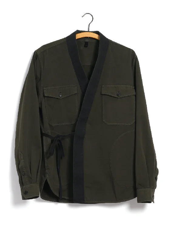 REMY | East & West Shirt Jacket | Olive Drill Athletic Men's Compression