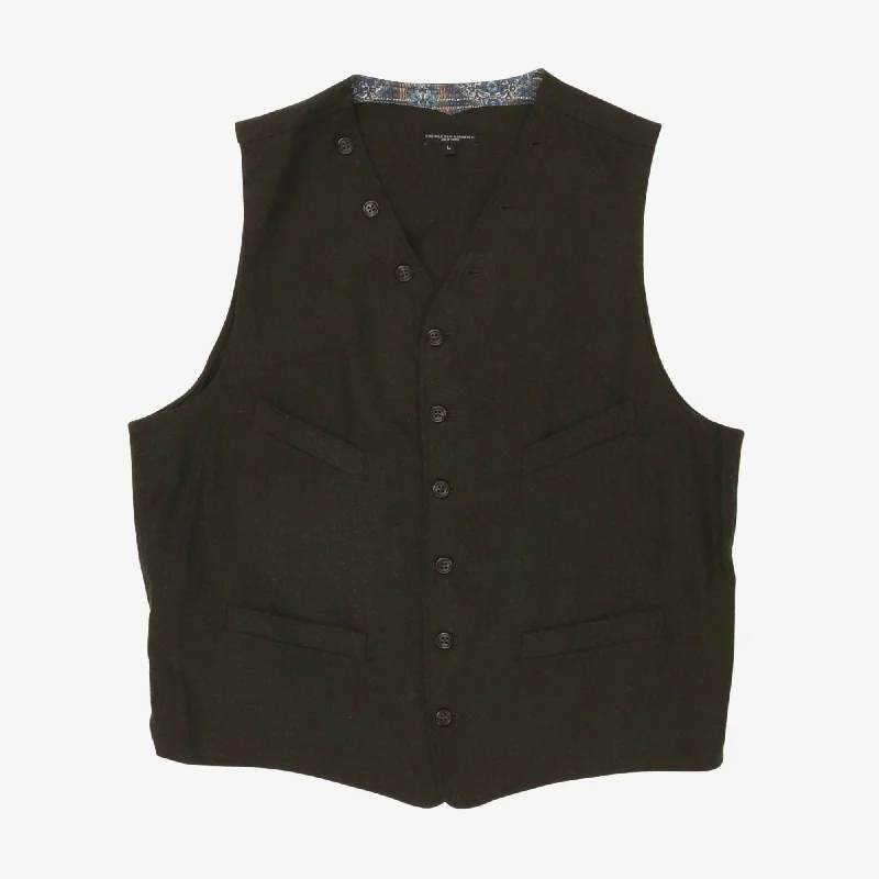 Wool Waistcoat Masculine Men's Thick