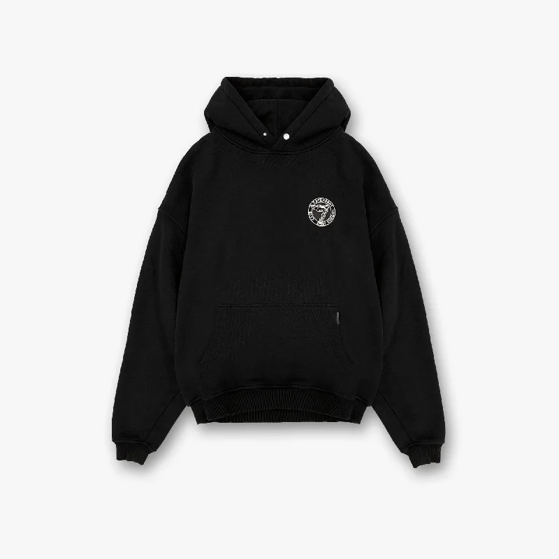 Owners Badge Hoodie - Black Relaxed Men's Australian 