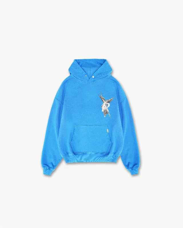 Archangel Hoodie - Electric Blue Casual Men's Loose