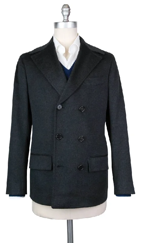 Orazio Luciano Gray Peacoat Youthful Men's Pop