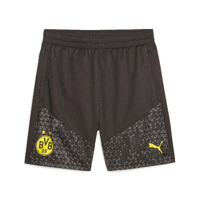 PUMA Men's Borussia Dortmund Soccer Training Shorts Sleek Men's Metallic