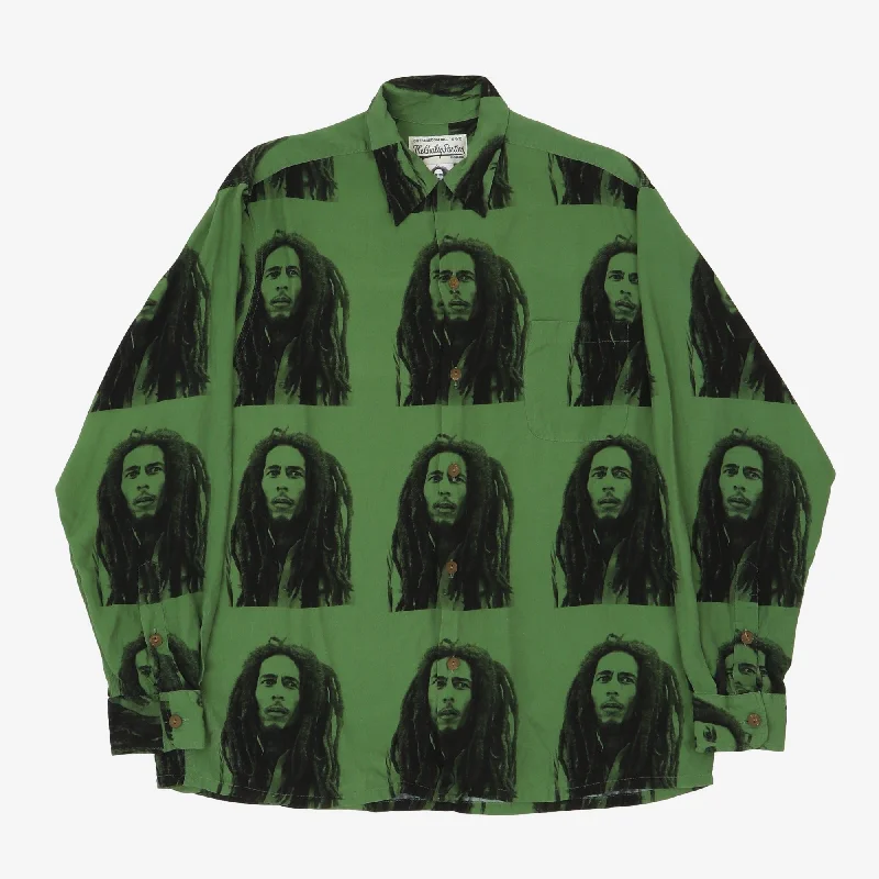 Bob Marley Hawaiian Shirt Hip Men's Retro