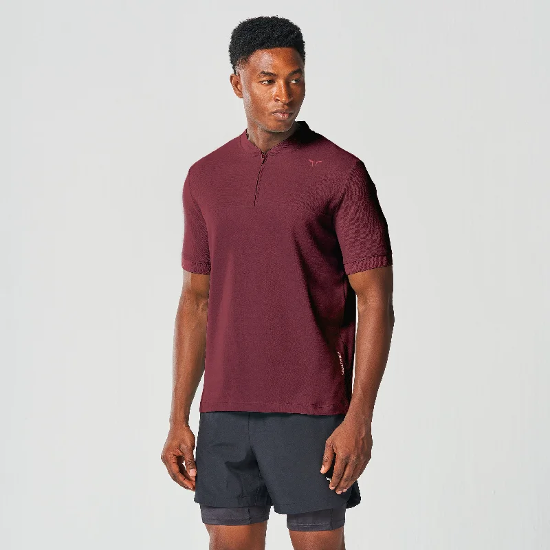 Core Running Tee - Burgundy Traditional Men's Wool