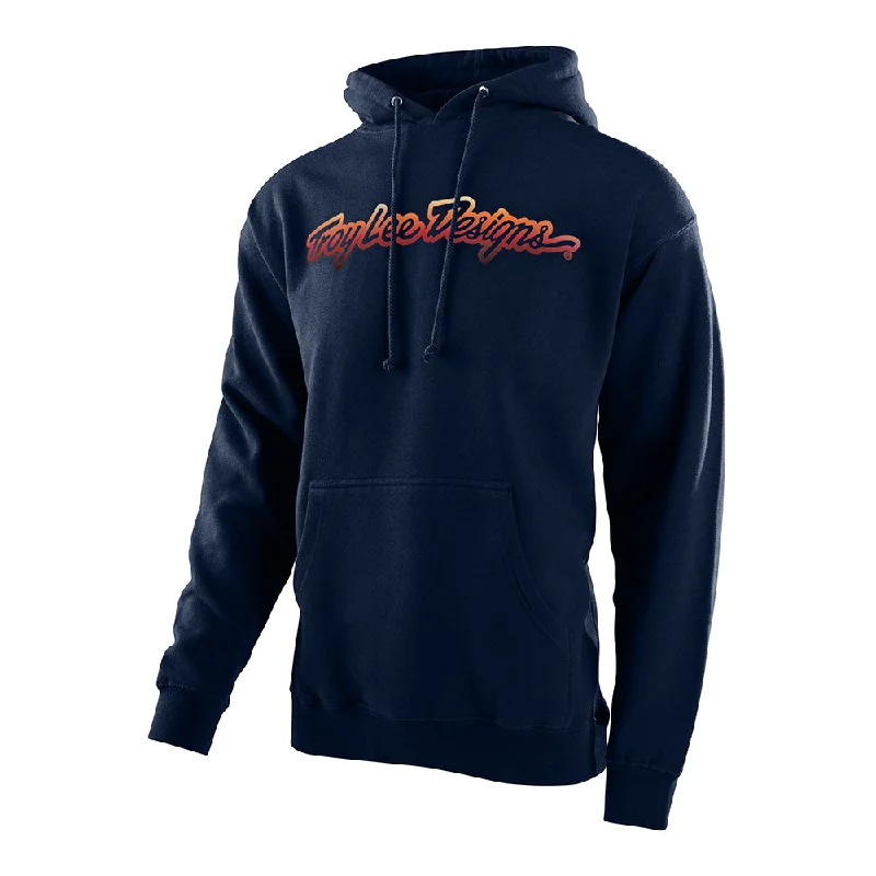 Pullover Hoodie Signature Navy Refined Men's Classic 