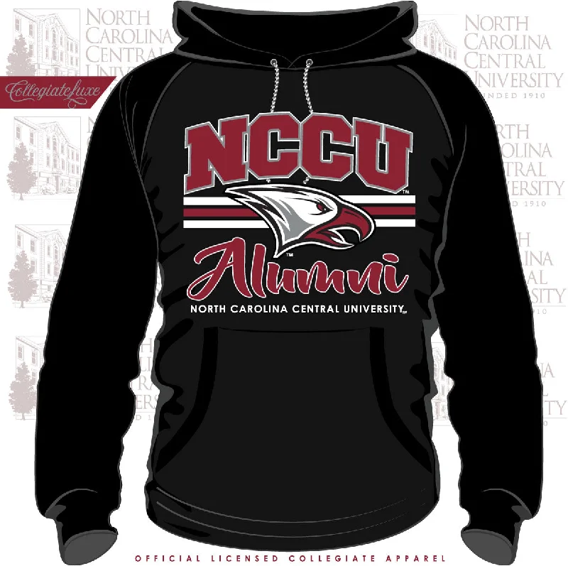 NCCU | Vintage ALUMNI Black Unisex Hoodie (Z) Casual Men's Japanese 