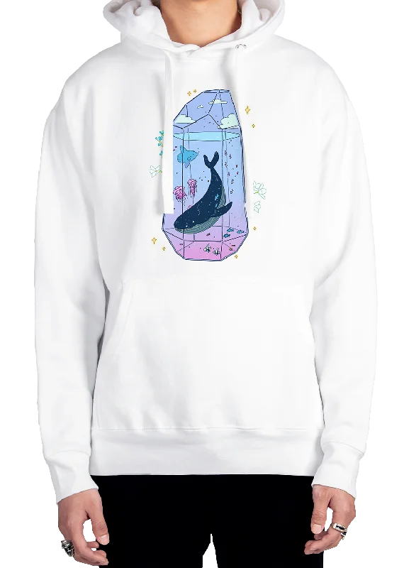 Cosmic Aquarium Hoodie Traditional Men's Wool