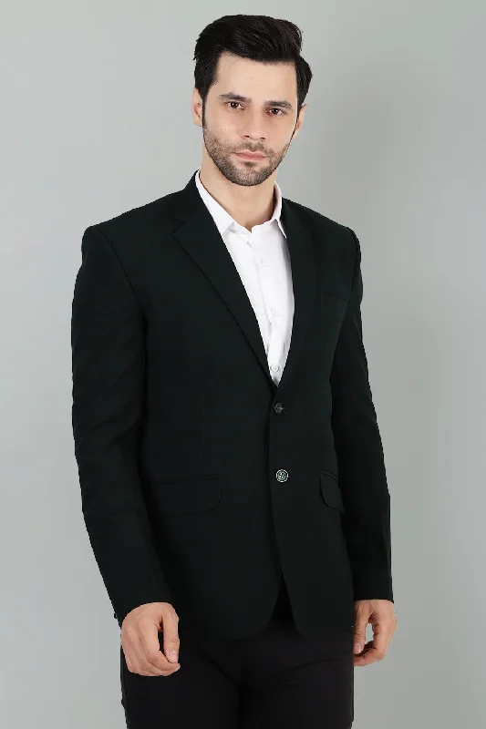 Polyester Cotton Green Blazer Bold Men's Animal