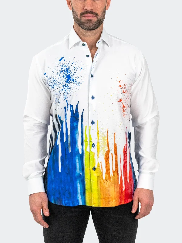 Fibonacci Dripped White Masculine Men's 