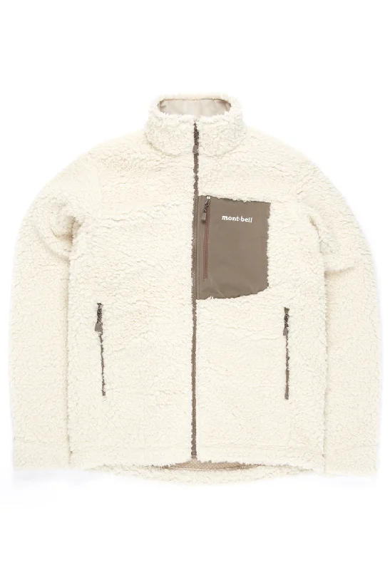 Montbell Men's Climaplus Shearling Jacket - Ivory Cozy Men's Sherpa