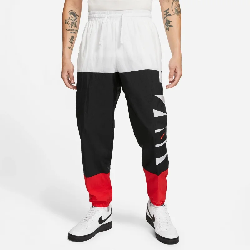 Nike Basketball DRI FIT Pants White/Black/Red  CW7351-100 Men's Rugged Men's Outdoor 