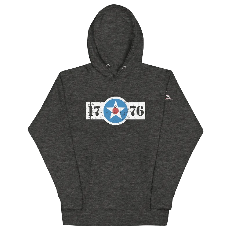 1776 United Badge Logo Hoodie Relaxed Men's Beach