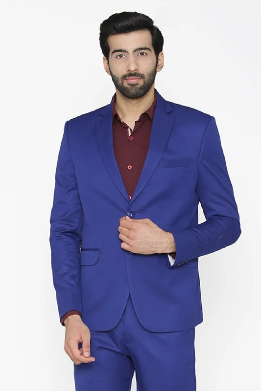 Polyester Cotton Blue Blazer Lumberjack