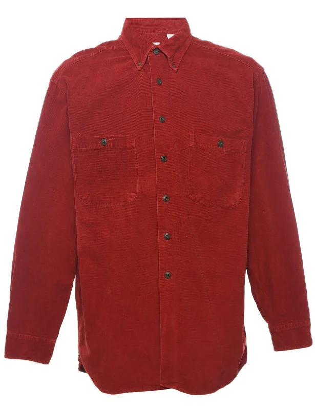 St John's Bay Corduroy Shirt - L Lumberjack