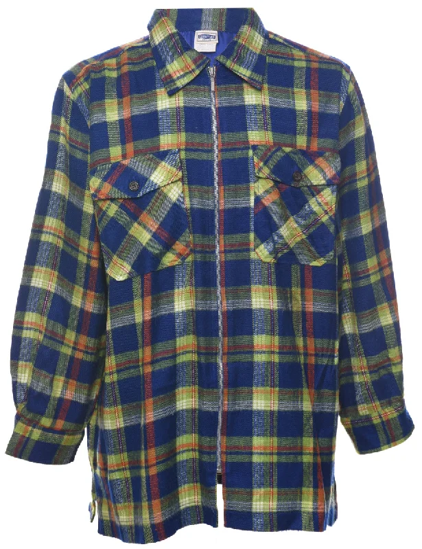 Essential Style Checked Shirt - L Dapper Men's 1920S