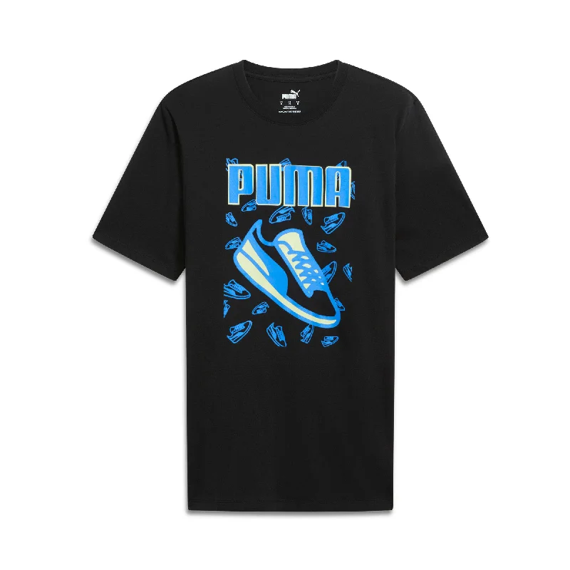 PUMA Men's Sneakers Graphic Tee Sleek Men's Contemporary 