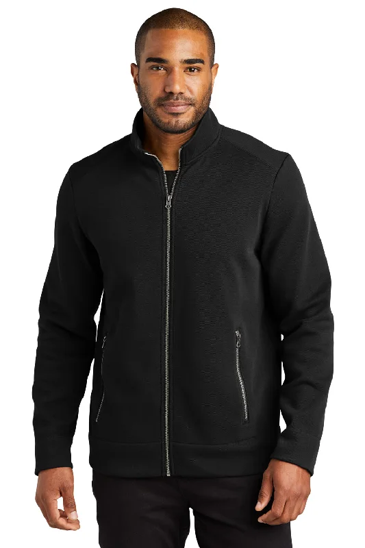 Port Authority Mens Network Fleece Full Zip Jacket - Deep Black Practical Men's Quick