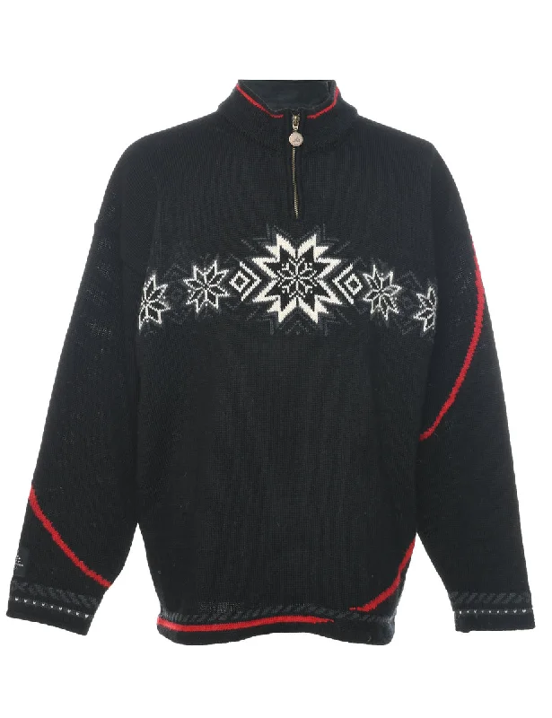 Nordic Black Jumper - XL Sporty Men's Tennis