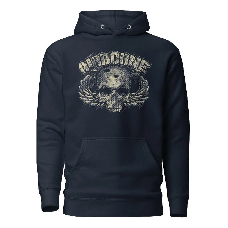 CLT - Airborne Skull Hoodie Stylish Men's Neon