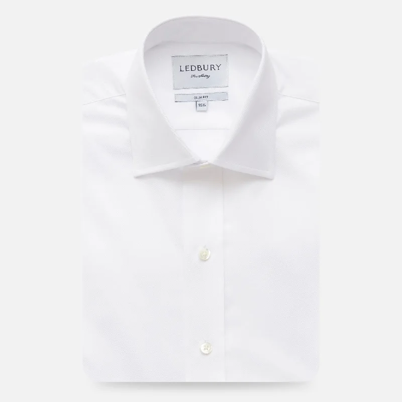 The White Signature Fine Twill Custom Shirt Earthy Men's Sustainable 