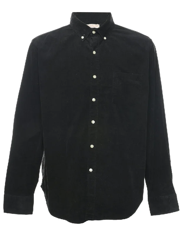 Corduroy Black Shirt - L Trendy Men's Bucket