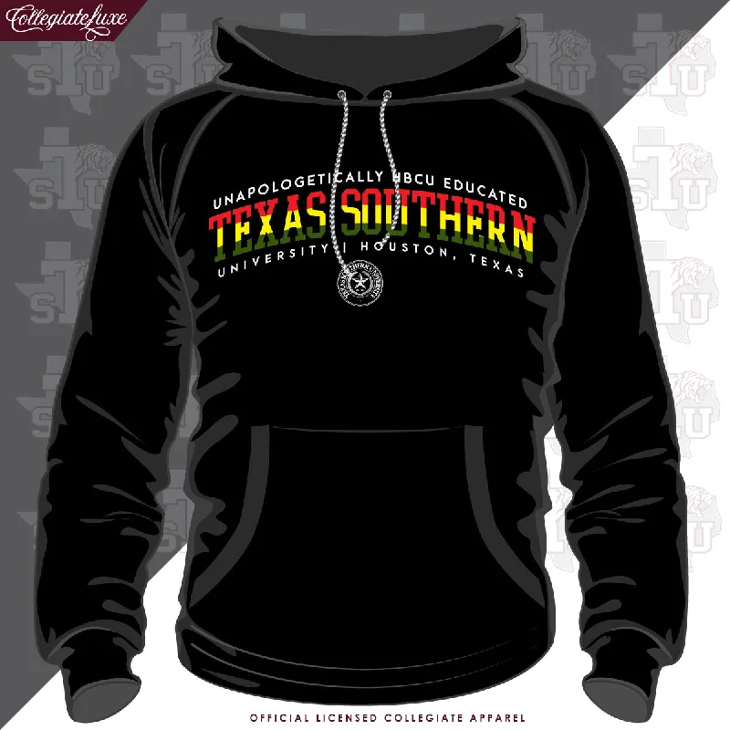 Texas Southern | RASTA Black Unisex Hoodie (**) Trendy Men's Oversized