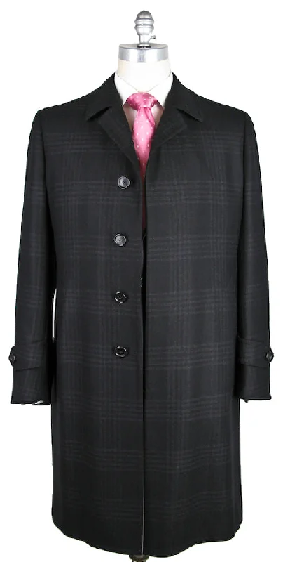 Cesare Attolini Black Coat – Size: 42 US / 52 EU Bold Men's Animal