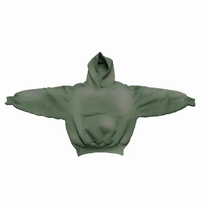 1800 GSM 'Washed Midnight Green' Hoodie with CRDLCK™ Elegant Men's Formal 