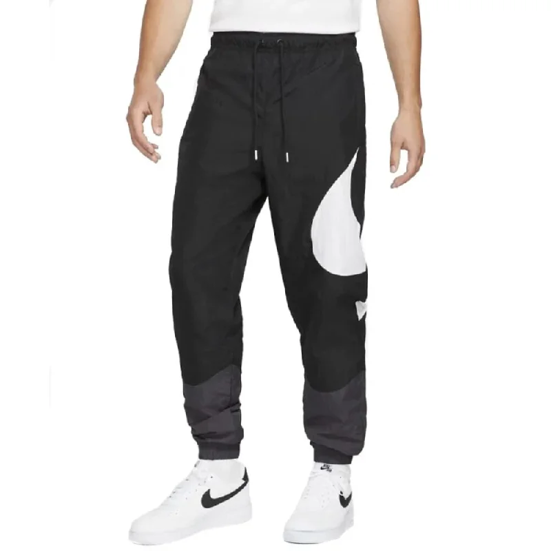 Nike NSW Swoosh Woven Lined Sweatpants Black/White  DD5969-010 Men's Sharp Men's Italian