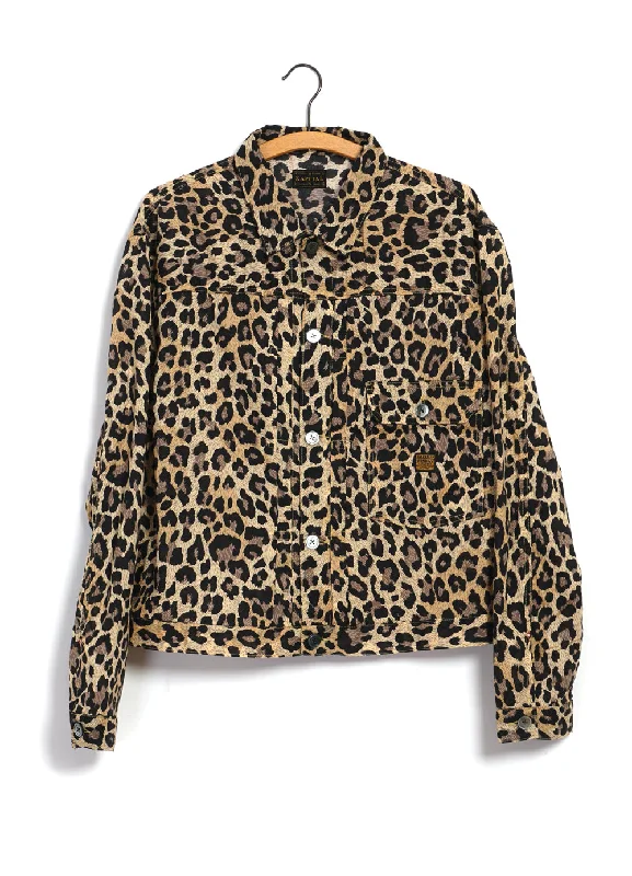 GAUZE 1st JKT | Lightweight Shirt Jacket | Leopard Trendy Men's Scandinavian