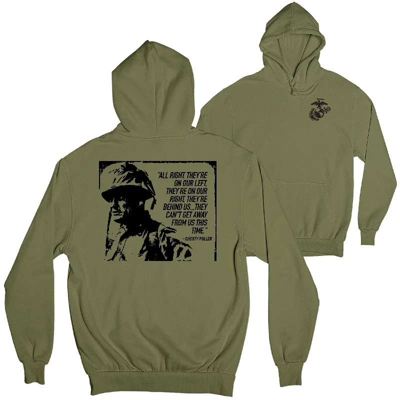 Chesty Puller Quote Hoodie Earthy Men's Hemp