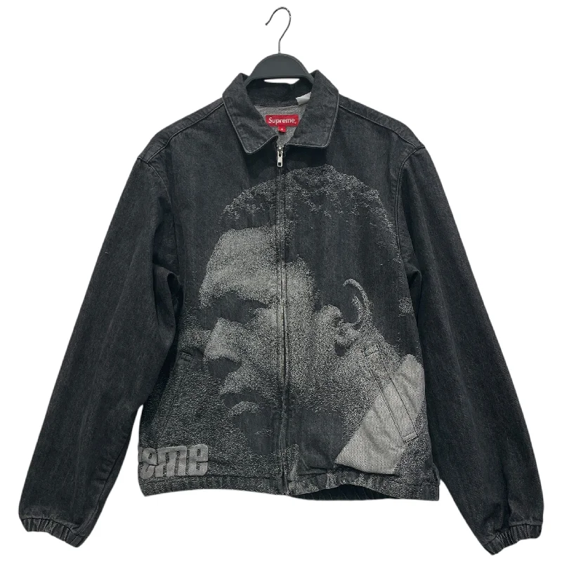 Supreme/Denim Jkt/M/Cotton/GRY/Graphic/JOHN COLTRANE LOVE SUPREME Cozy Men's Sherpa