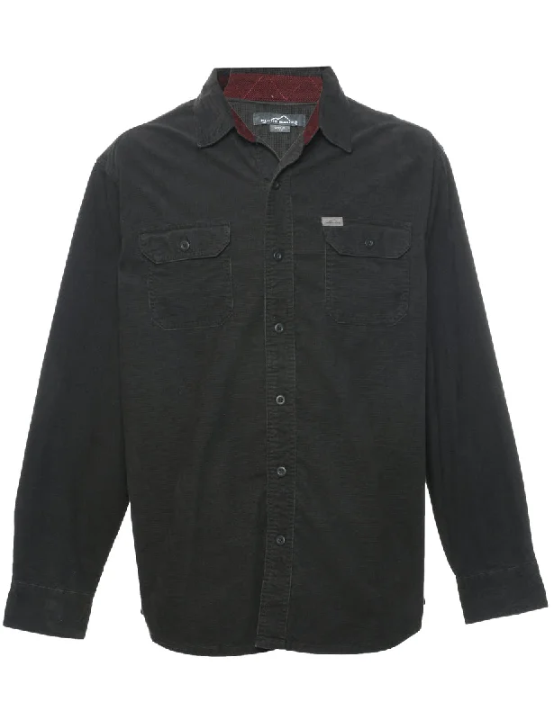 Eddie Bauer Corduroy Shirt - L Elegant Men's Cashmere