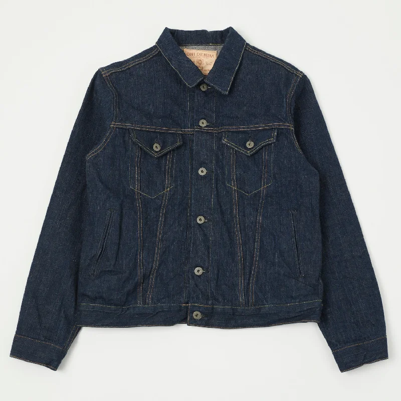 ONI 02527P Kiwami 16oz Type III Denim Jacket - One Wash Adventure