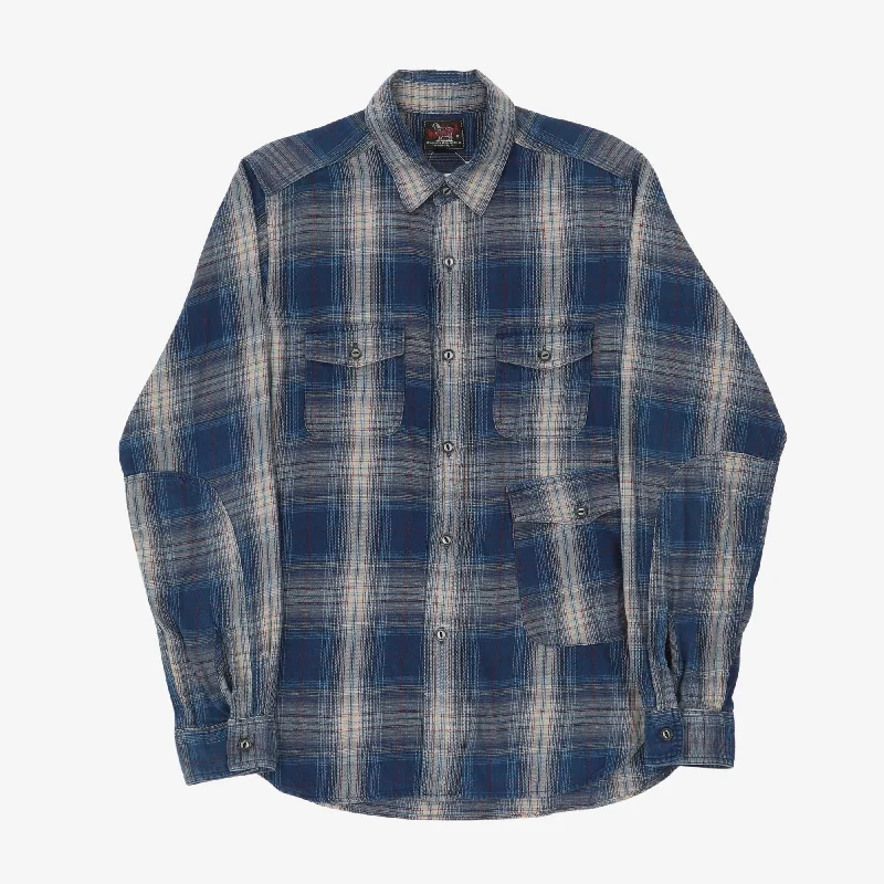 Check Work Shirt Modern Men's Geometric