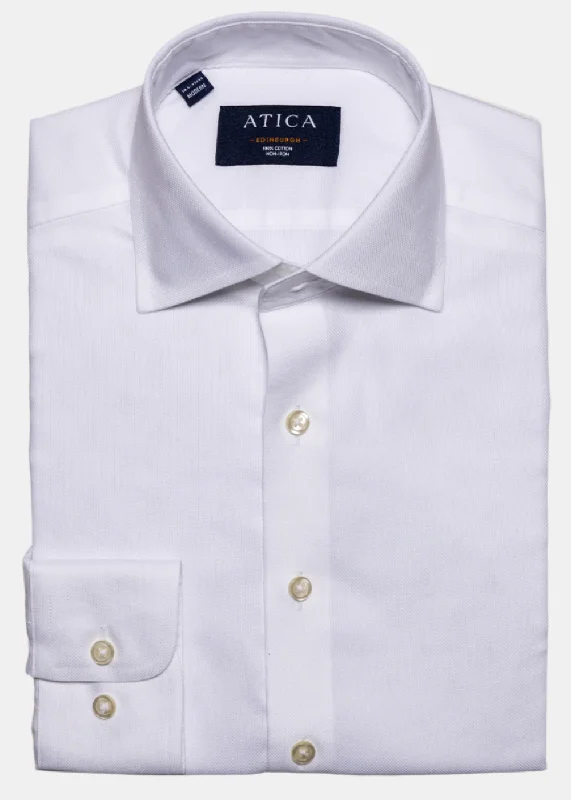 Edinburgh Button Cuff White Shirt Organic