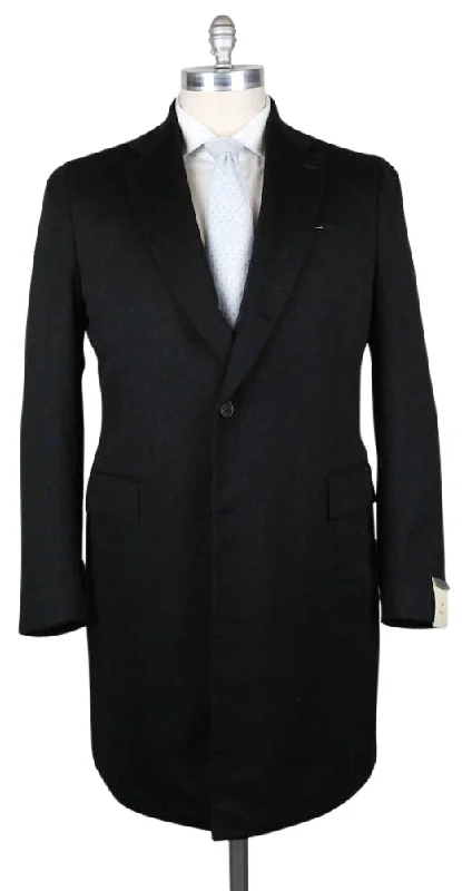 Luigi Borrelli Charcoal Gray Coat - 46 US / 56 EU Athletic Men's High