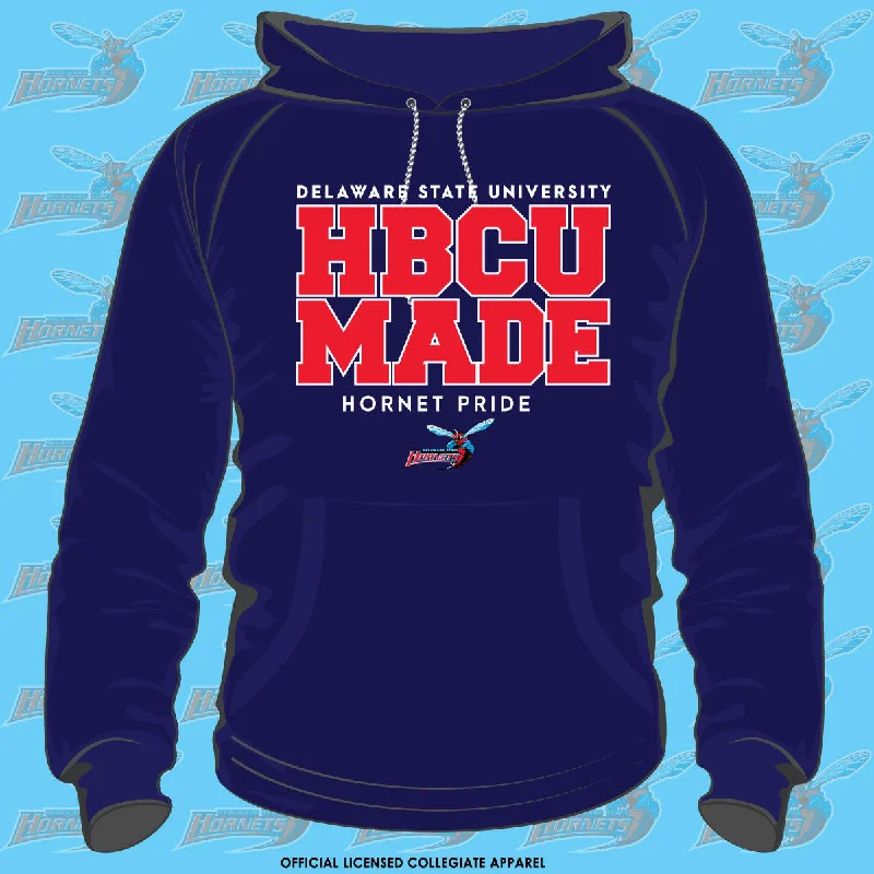 Del State | HBCU MADE Navy Unisex Hoodie (aja)** Confident Men's Power