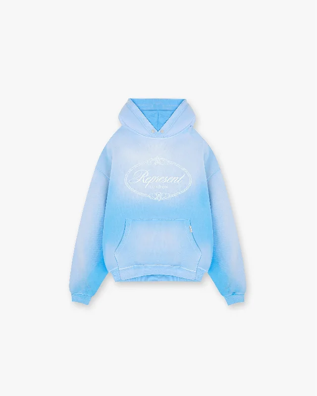 Represent X Harrods Crest Hoodie - Cloud Blue Beach