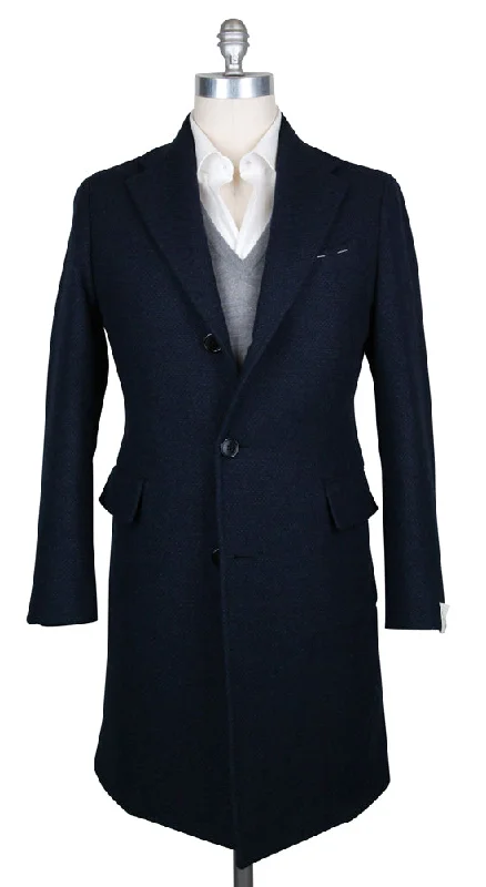 Luigi Borrelli Midnight Navy Blue Coat Tough Men's Military