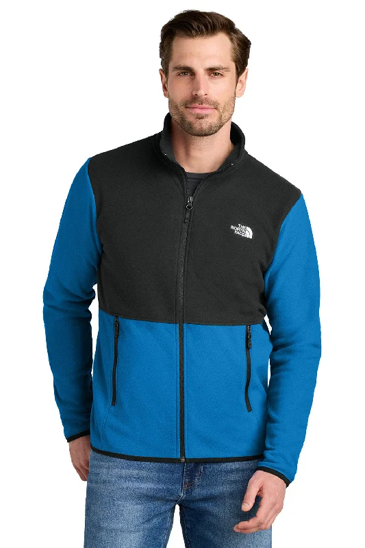 The North Face Mens Glacier Fleece Full Zip Jacket - Hero Blue/Black - New Confident Men's High