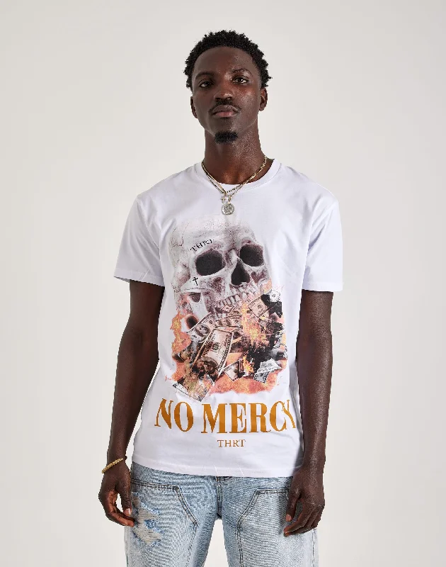 THRT No Mercy Skull Tee Refined Men's European