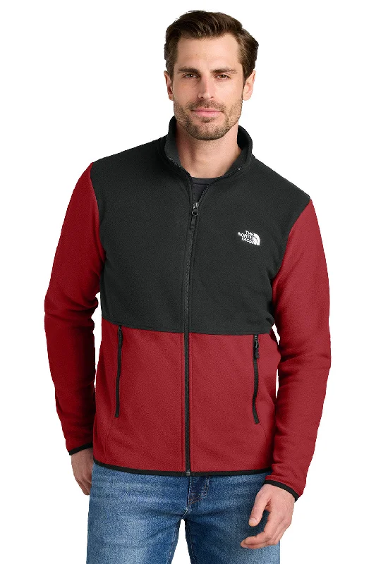 The North Face Mens Glacier Fleece Full Zip Jacket - Rage Red/Black - New Practical Men's Quick